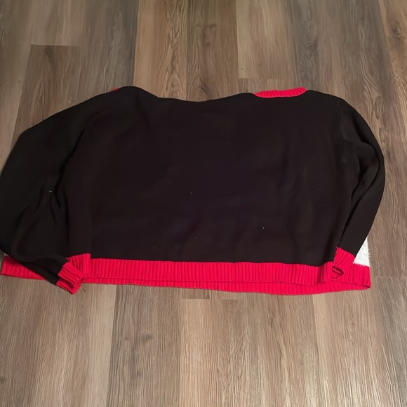 NWOT Holiday Time Double 2 Person Ugly Christmas Sweater NEW Sz L/XL elf & Santa - Picture 5 of 7